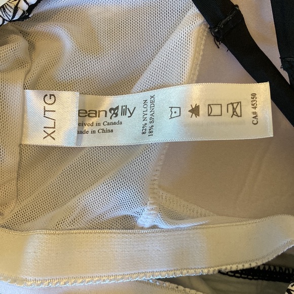 Ocean Lily XL Maternity tankini top and bottom - Picture 6 of 9